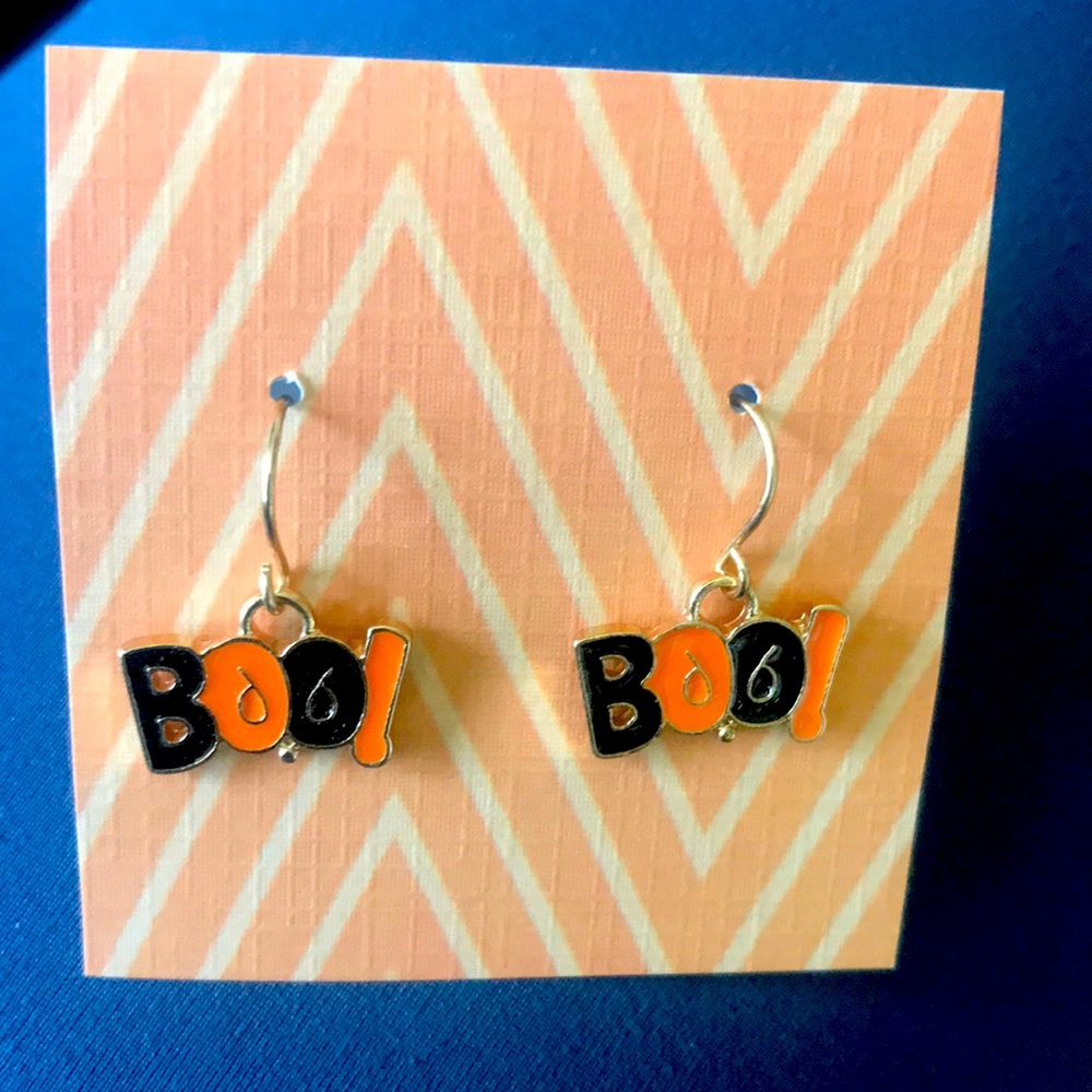 Halloween earrings / Boo! / new